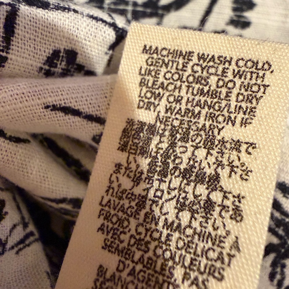 THE GREAT. Black and Cream Scenic Print Dress - Picture 6 of 7